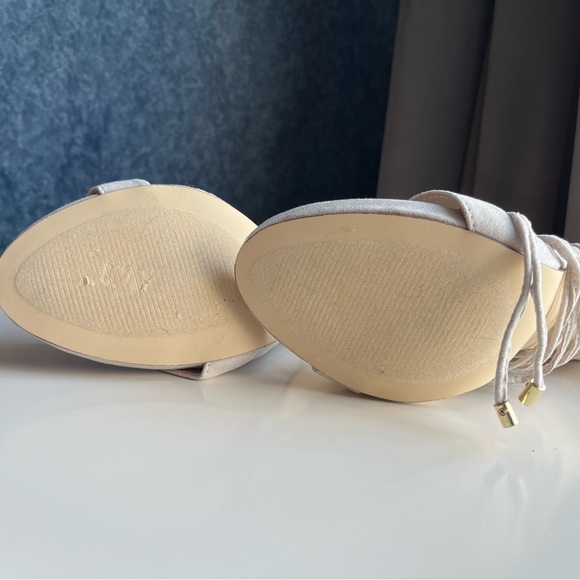 Eleri Open-toed Heels with Ties - Picture 7 of 9